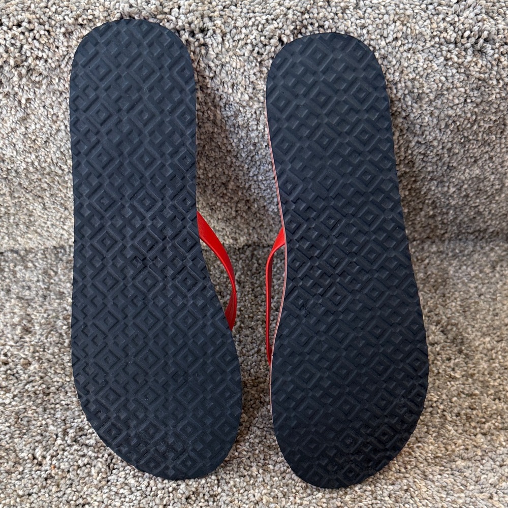 *Host Pick* Tory Burch Black and Grenadine Sandals - Picture 4 of 6
